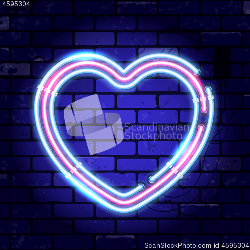 Image of Valentines Day Neon Signboard