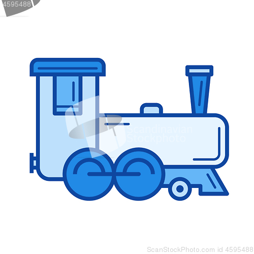 Image of Locomotive line icon.