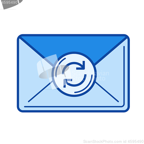 Image of Fresh mail line icon.