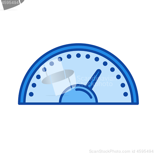 Image of Speedometer line icon.