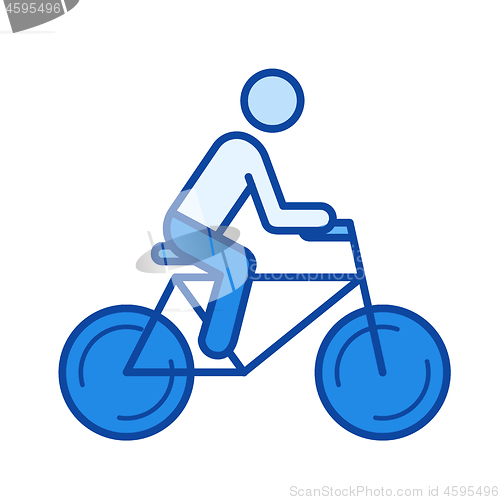 Image of Road bike line icon.