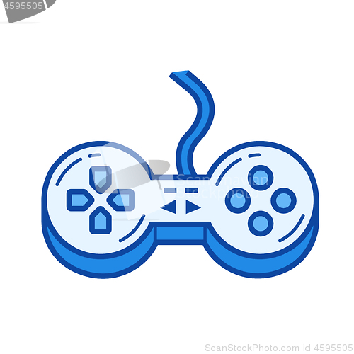 Image of Game controller line icon.