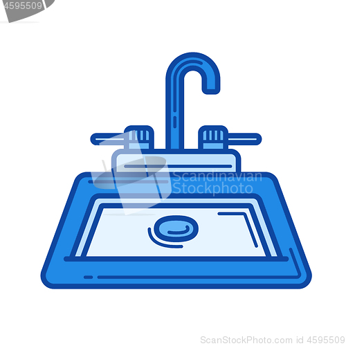 Image of Sink line icon.