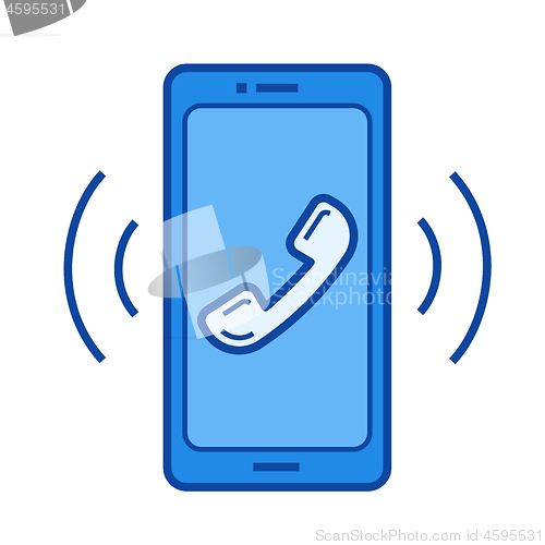 Image of Smartphone line icon.
