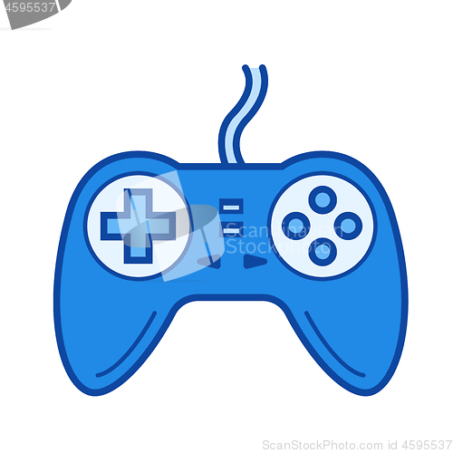 Image of Game pad line icon.