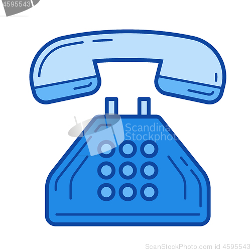 Image of Office phone line icon.