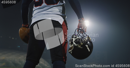 Image of Portrait Of Focused American Football Player