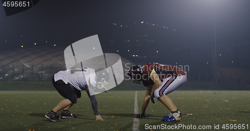 Image of American football players in action