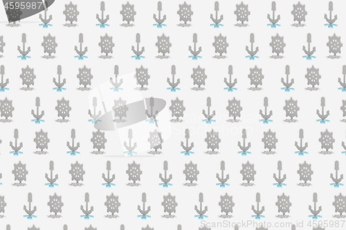 Image of Creative pattern from shadows of ship\'s wheels and anchors.