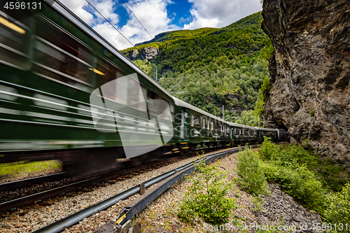 Image of Flam Line is a long railway tourism line between Myrdal and Flam