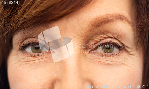 Image of eyes of senior woman