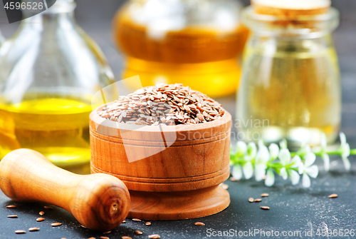 Image of flax seed and oil