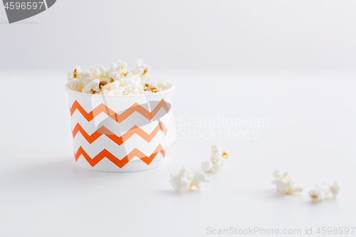 Image of close up of popcorn in disposable paper cups