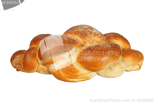 Image of Challah bun on white