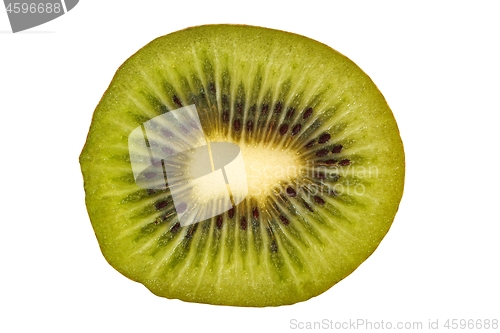 Image of Kiwi slice on white