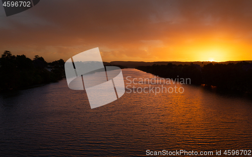 Image of Scenic views of Nepean River Penrith in pretty sunset colours