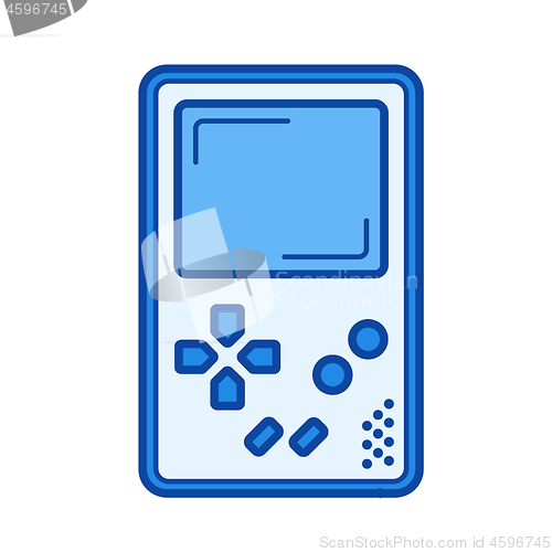 Image of Game console line icon.
