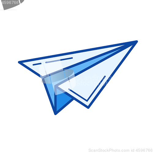 Image of Send line icon.