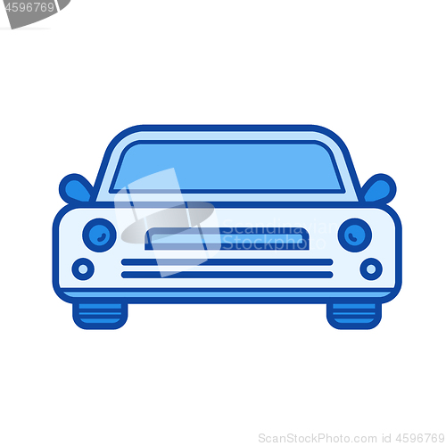 Image of Sedan car line icon.