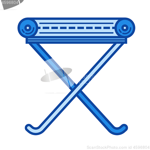 Image of Camp-chair line icon.