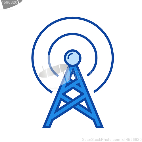 Image of Transmitter line icon.