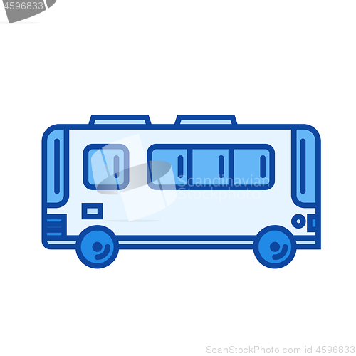 Image of Passenger bus line icon.