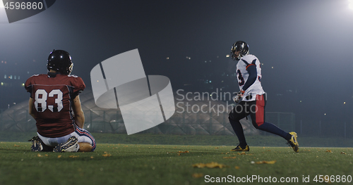 Image of American football players in action