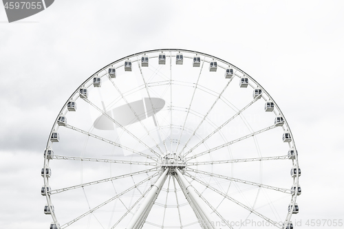 Image of White observation wheel