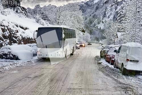 Image of Driving in snow storm