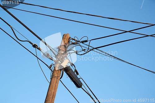 Image of Electric line post