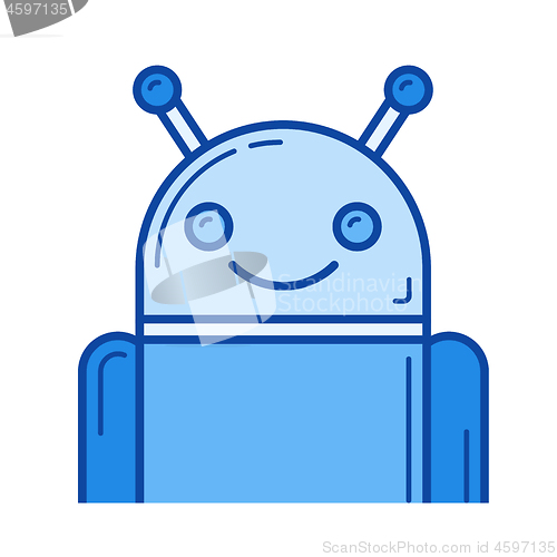 Image of Robot line icon.