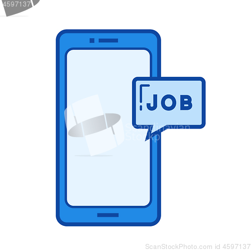 Image of Job search line icon.