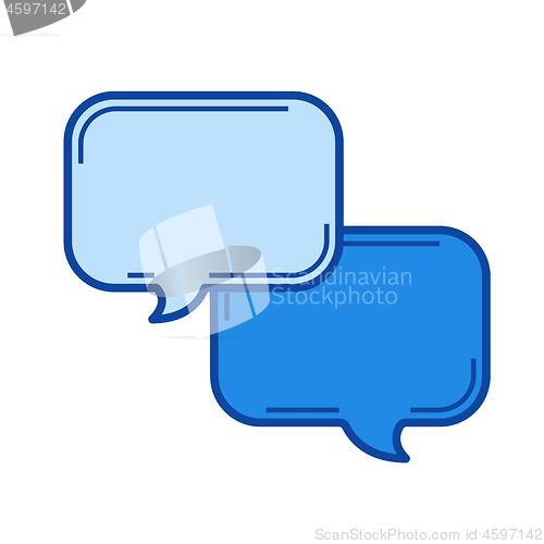 Image of Chat line icon.