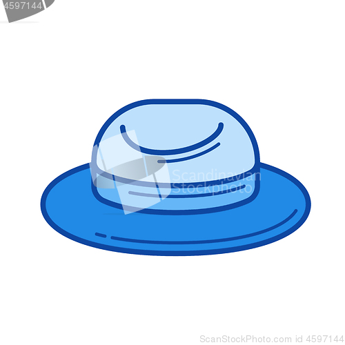 Image of Tourist hat line icon.