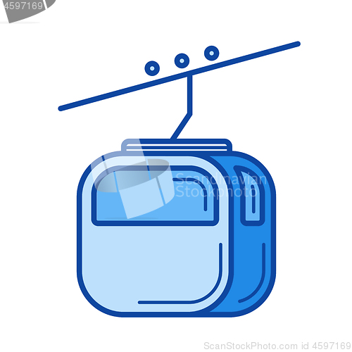 Image of Cable railway line icon.