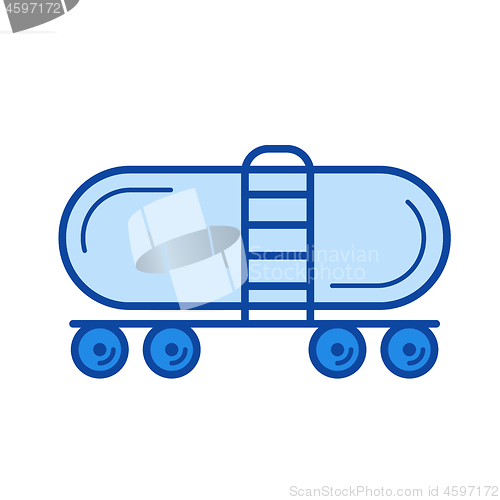 Image of Railroad tank line icon.