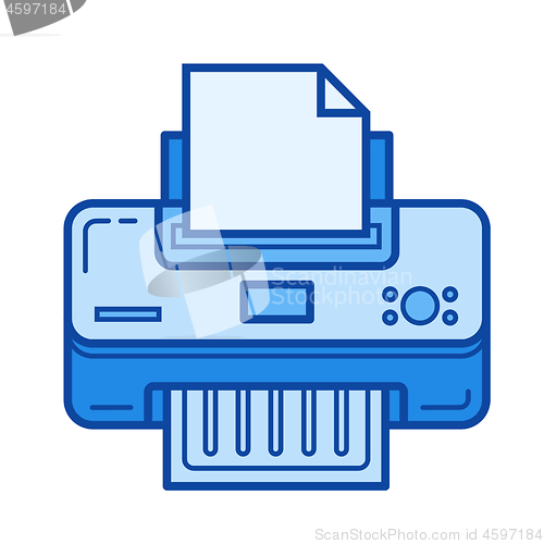 Image of Printer line icon.