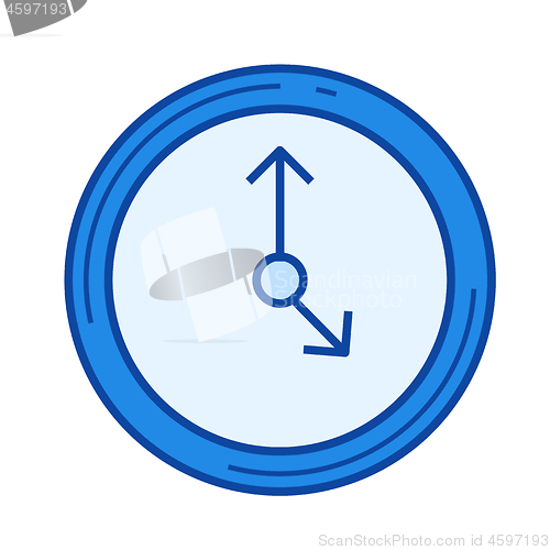 Image of Time management line icon.