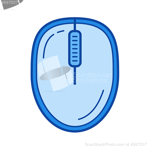 Image of Wireless mouse line icon.