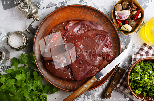 Image of raw liver