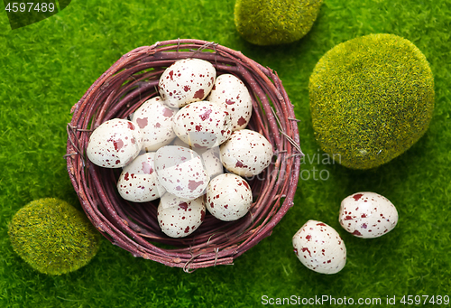 Image of decorative painted Easter eggs