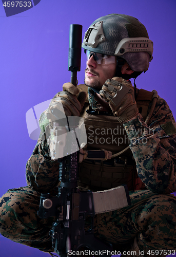 Image of soldier with problems