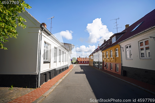 Image of Empty street in a small danish village
