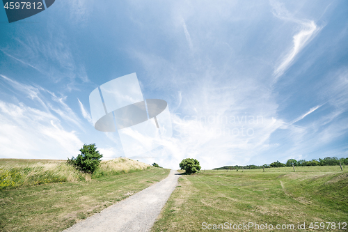 Image of Trail in a beautiful landscape