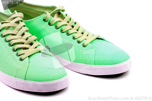 Image of Green and Yellow Gym-Shoes