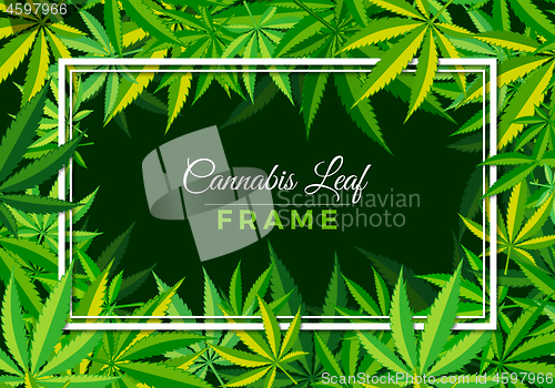 Image of Cannabis Leaf Frame