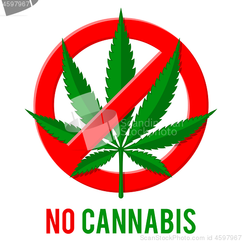 Image of Stop Sign with Hemp Leaf