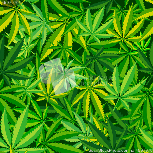 Image of Cannabis Leaf Seamless Pattern