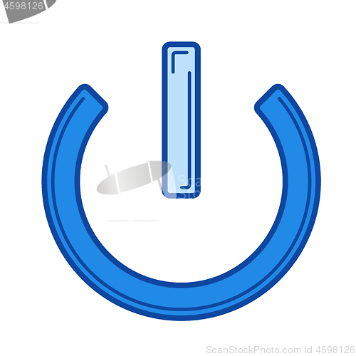 Image of Switch on off line icon.