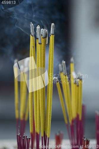 Image of Burning incense sticks